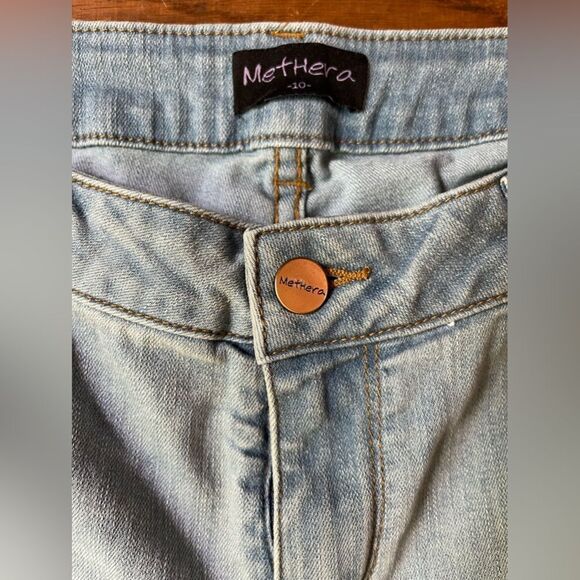 NWT MetHara misuse bootcut jeans light wash size 10 - Picture 5 of 10